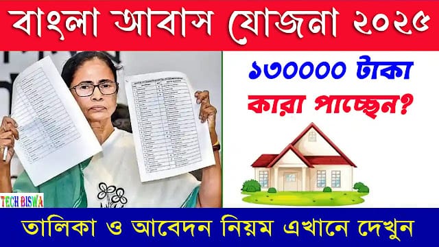 PM Awas Yojana Bangla Abas Yojana list 2025 housing scheme financial assistance West Bengal