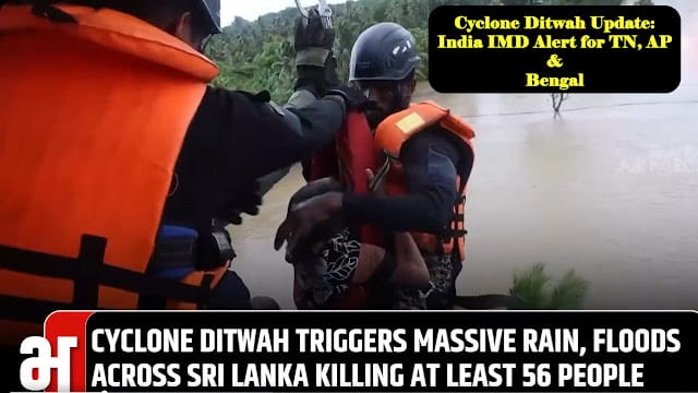 Cyclone Ditwah Impact India IMD alert Tamil Nadu Bengal heavy rainfall landfall update
